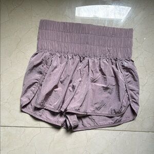 Free People Purple Skorts with Elastic Waistband